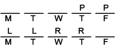 LSAT Preptest 19, Game 2, Question 11, Diagram 10