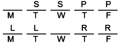 LSAT Preptest 19, Game 2, Question 12, Diagram 12