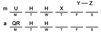 LSAT Preptest 21, Game 3 Diagram 10