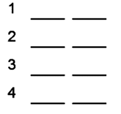 LSAT Preptest 21, Game 4 Setup, Diagram 1