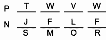 LSAT Preptest 22, Game 2, Question 12, Diagram 15