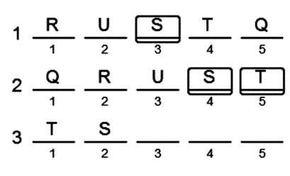 LSAT Preptest 23, Game 4, Question 21, Diagram 1