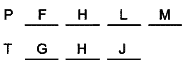 LSAT Preptest 25, Game 1, Question 2, Diagram 11