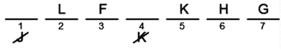 LSAT Preptest 27, Game 1, Question 5, Diagram 20