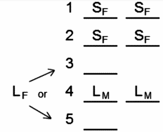 LSAT Preptest 27, Game 2, Question 8, Diagram 8 LSAT Preptest 27, Game 2, Question 8, Diagram 8