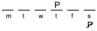 LSAT Preptest 82, Game 2 Setup, Diagram 1
