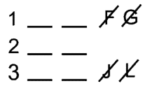 LSAT Preptest 90, Game 2 Setup, Diagram 1